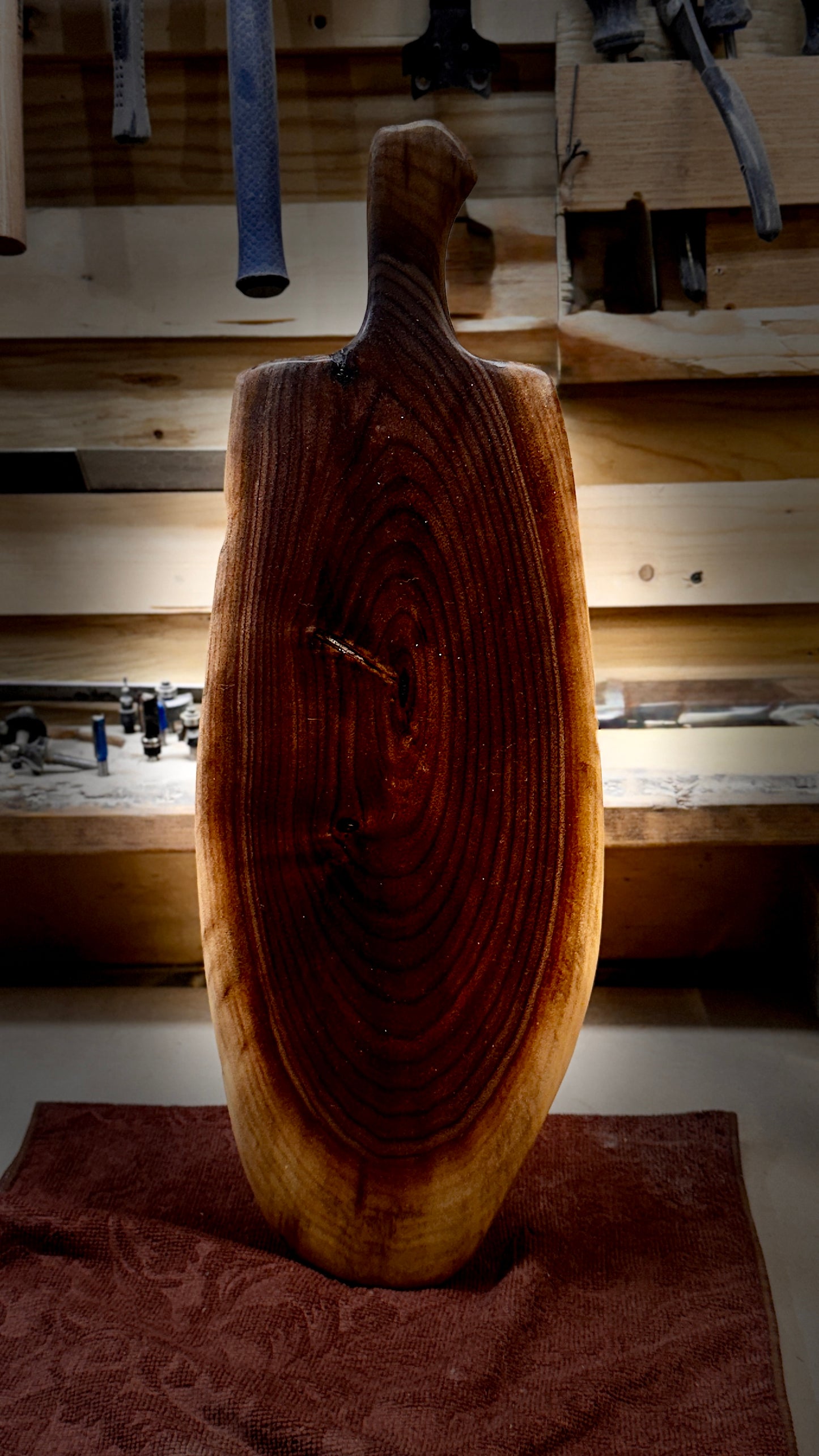 Rustic Live Edge Walnut Charcuterie Board – Natural Elegance
